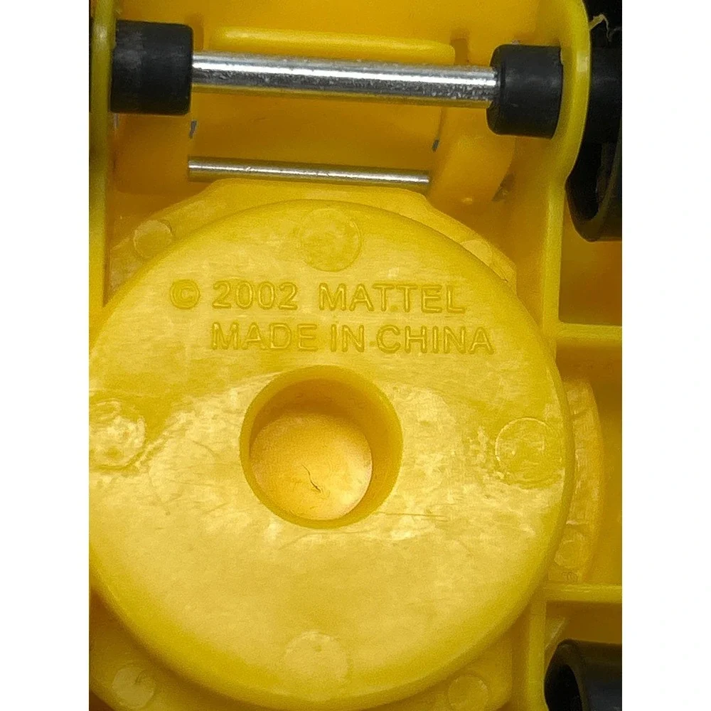 Vtg Fisher Price Chunky Cars 2 Yellow Engine Hood Lifts Sticker Little‎ People